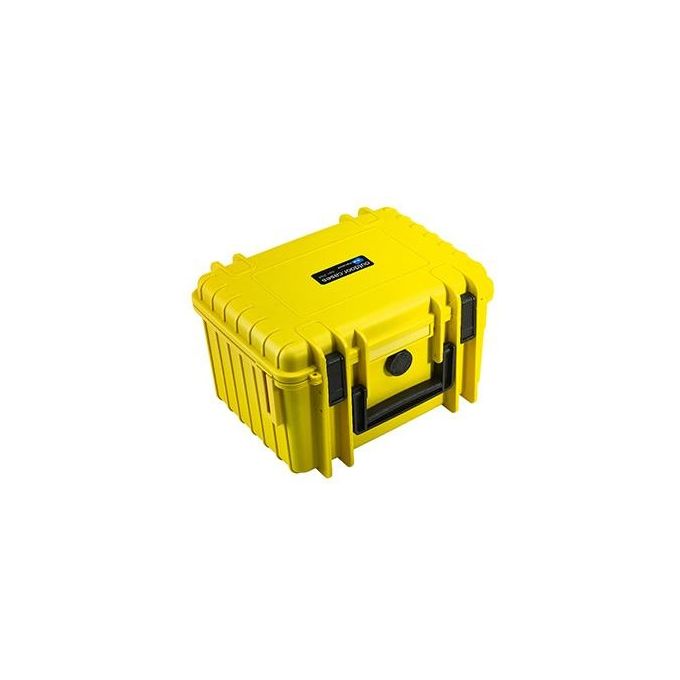 BandW International Type 2000 Custodia Rigida per Fotocamere da Esterni con Spugna Sintetica Giallo