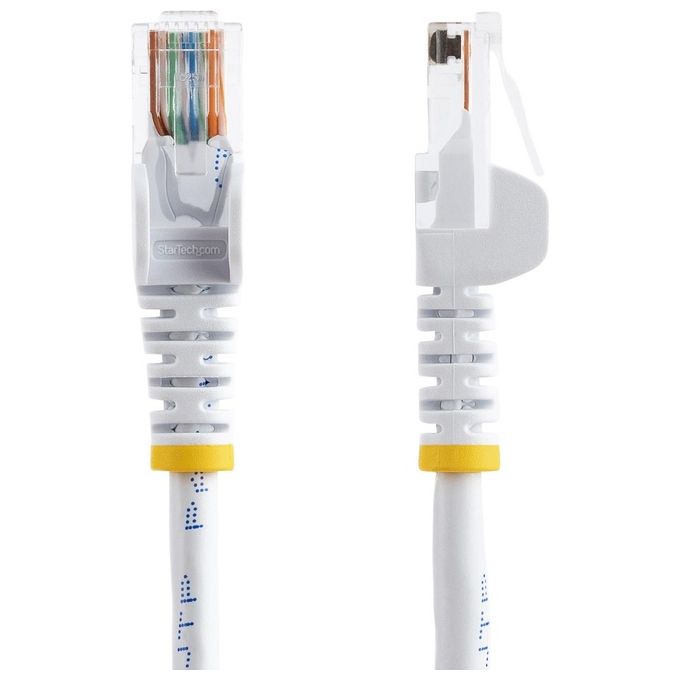 Startech 0.5m Bianco Cat5e Cavo Snagless Ethernet Cavo - utp