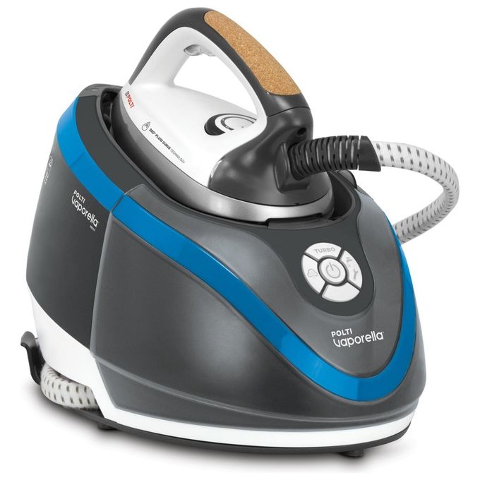 Polti VN18.20 – Sistema stirante con caldaia, potenza 2200 W, pressione 6,5 bar, autonomia continua, serbatoio 1,3 L, colpo vapore elevato, piastra in acciaio inox, colore Bianco-Blu