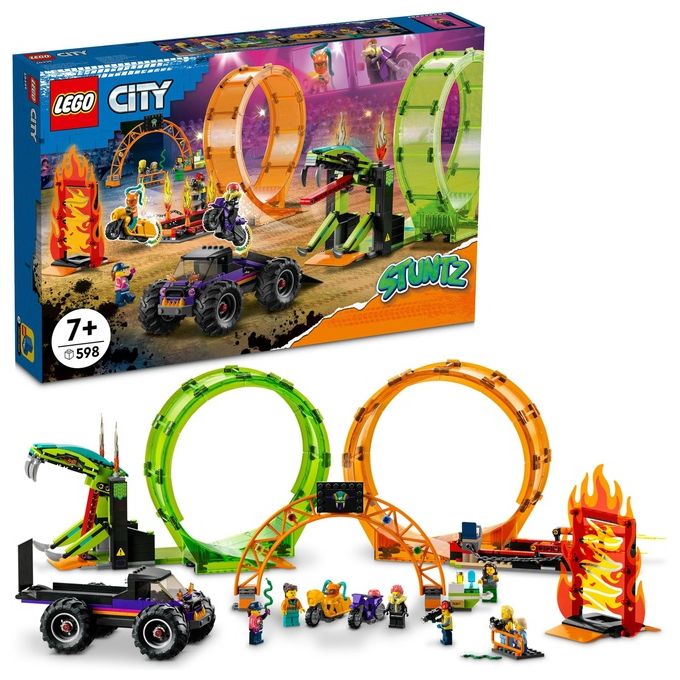 LEGO 60339 Arena delle acrobazie Set da costruzione 598 pezzi 7 minifigure colore Multicolore