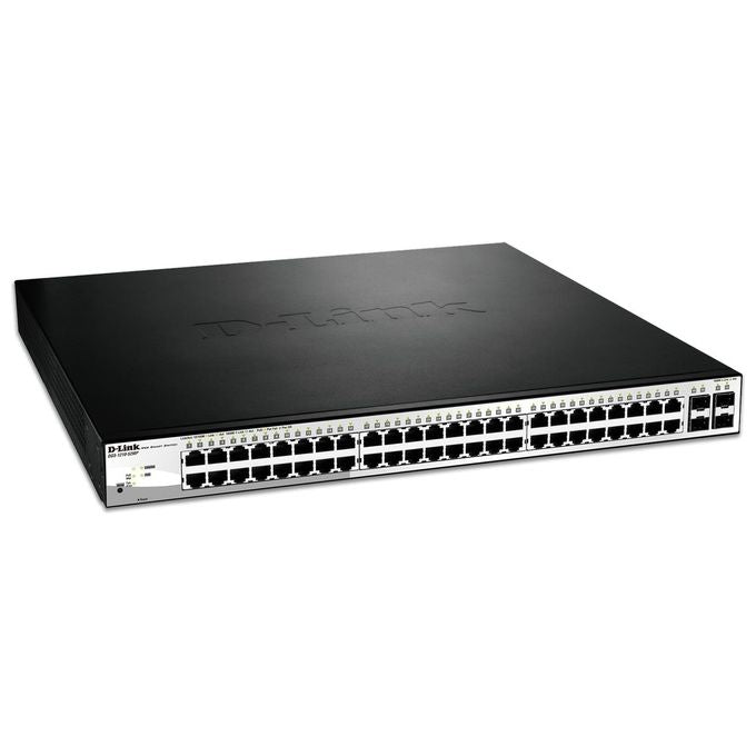 D-Link DGS-1210-52MP-E Smart Switch Gestito 52 Porte Gigabit PoE solo Cavo di Alimentazione UE