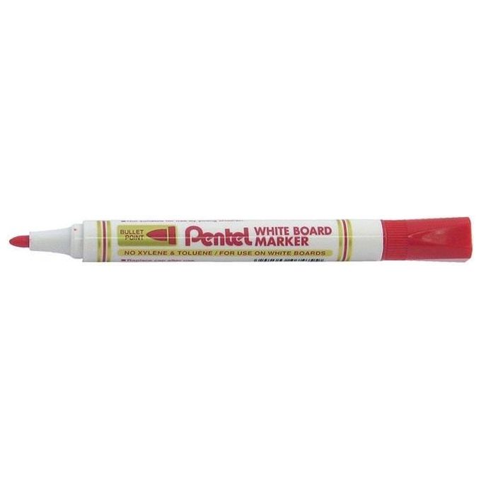 Pentel Confezione 12 Marcatori Rosso Punta Conica Amiko