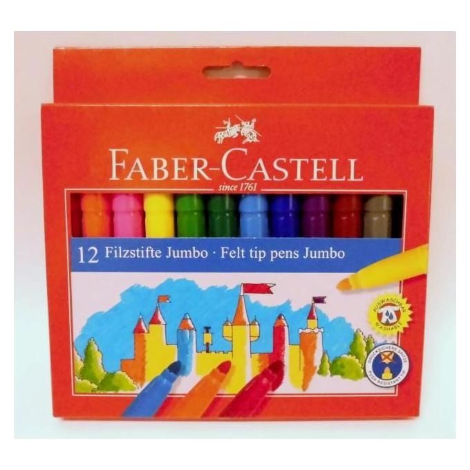 Faber Castell cf12 Pennarelli Jumbo il Castello
