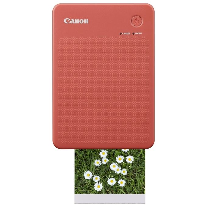 Canon Stampante portatile SELPHY QX20: per la stampa Wi-Fi direttamente dal tuo dispositivo smart. Stampa a sublimazione 2 formati di stampe con adesivo rimovibile e ricarica USB-C - Rosso
