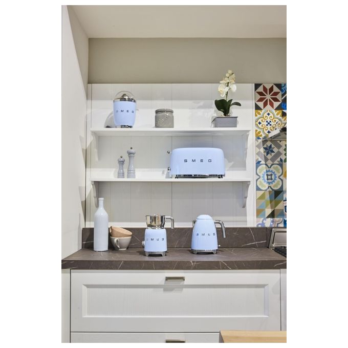 Smeg KLF03PBEU Estetica 50's Style Bollitore Elettrico Capacita' 1,7 Litri 7 Tazze Potenza 2400 W Azzurro
