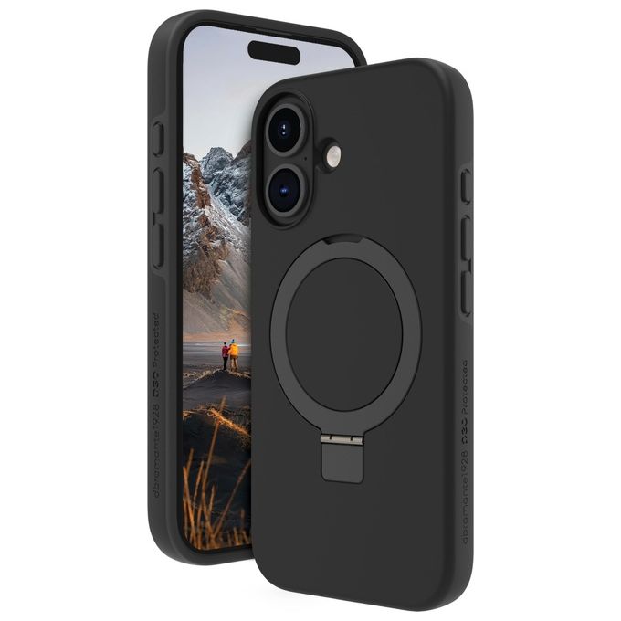 DBramante 1928 Cover Iceland Ultra D3O per iPhone 16 Plus Nero