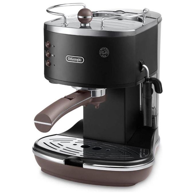 DeLonghi ECOV 311.BK Icona Vintage Maccchina da Caffe' Sistema Manuale Potenza 1100 W Capacita' 1,4 Litri Cappuccino System Eco Function Nero