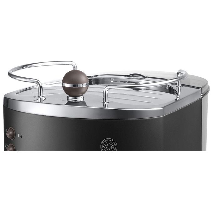 DeLonghi ECOV 311.BK Icona Vintage Maccchina da Caffe' Sistema Manuale Potenza 1100 W Capacita' 1,4 Litri Cappuccino System Eco Function Nero
