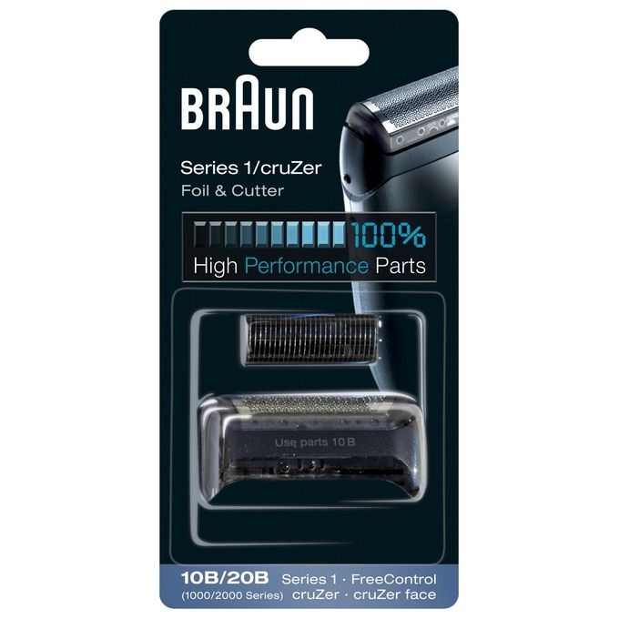 Braun Testina Combi 10b nera per Serie Cruzer 4face-5face-6face-190-170-1775-1715