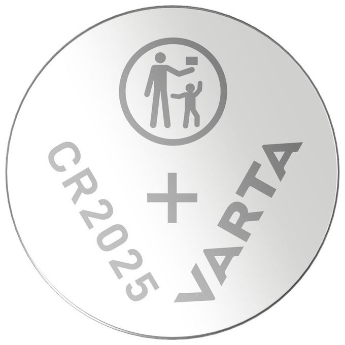 Varta Cr2025 Batterie a Bottone al Litio da 3V 2 Pezzi