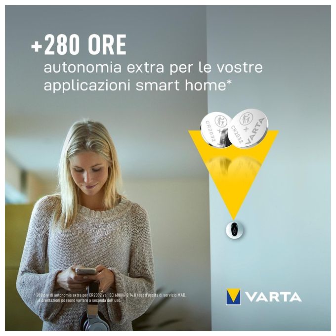 Varta Cr2032 Batteria Litio a Bottone 3V 5x Blister