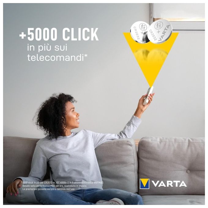 Varta Cr2032 Batteria Litio a Bottone 3V 5x Blister