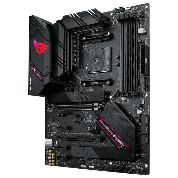 ASUS ROG Strix B550-F Gaming WiFi II Scheda Madre Gaming ATX, AMD B550, Socket AM4, DDR4, PCI 4.0, LAN Intel 2.5Gb, WiFi 6E (802.11ax), 2xM.2, 6xSATA 6GB-s, 2xUSB 3.2 Gen 2, Aura Sync RGB, Nero
