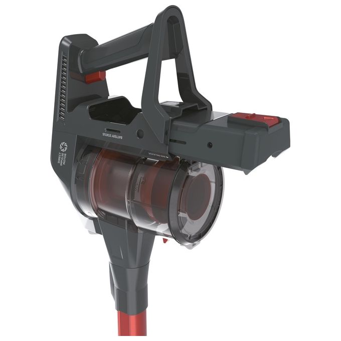 Hoover HF322AFP 011 Scopa Elettrica senza Filo senza Sacco Capacita' 0,7 Litri Autonomia 40 minuti Grigio-Rosso
