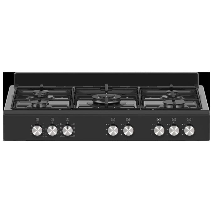 LaGermania SE965ENE24 Cucina a gas con 5 Fuochi e forno elettrico ventilato Classe A 8 funzioni Nero