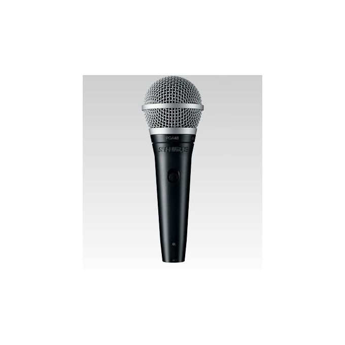 Shure PGA48 XLR Microfono a Filo Nero e Silver