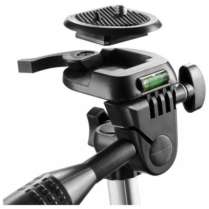 Walimex Travel I Treppiede da Viaggio con Livella ad Acqua e Sistema di Connessione Veloce