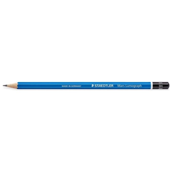 Staedtler Confezione 12 Matite Mars Lumograph 3H