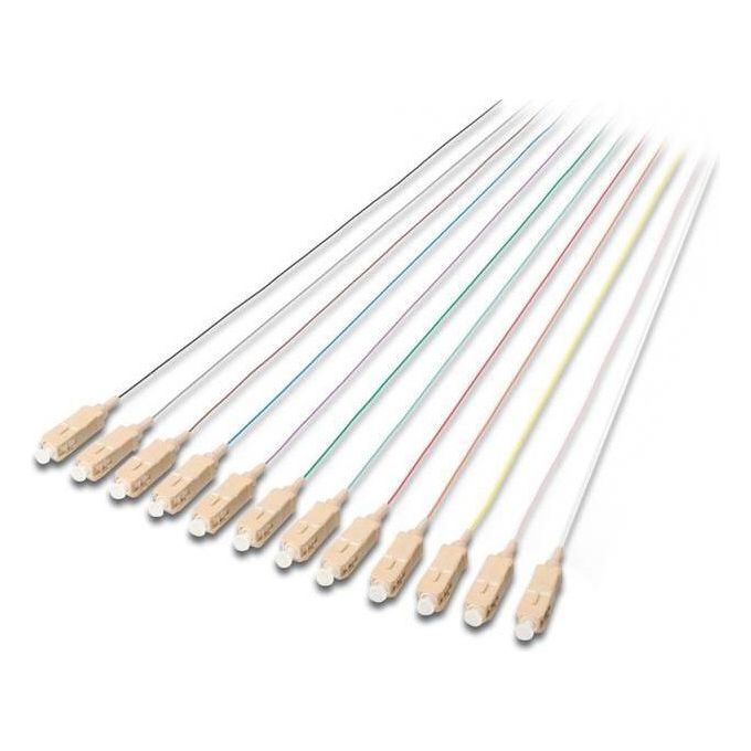 Digitus Set 12 Cavi Pigtail Fibra Ottica Colorati Connettori Sc Om4 50-125 Simplex