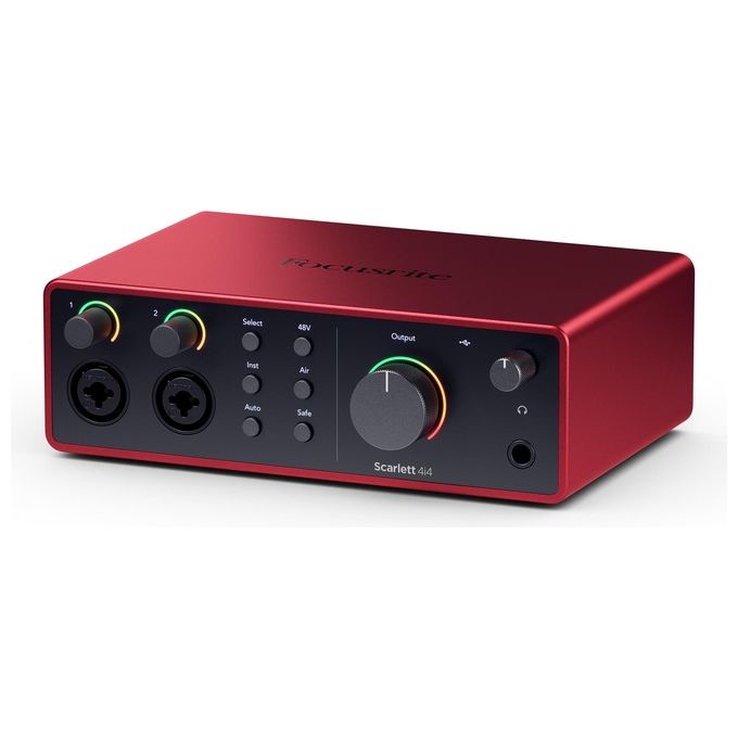 Focusrite Interfaccia Audio Scarlett 4i4 Gen4 Rosso e Nero