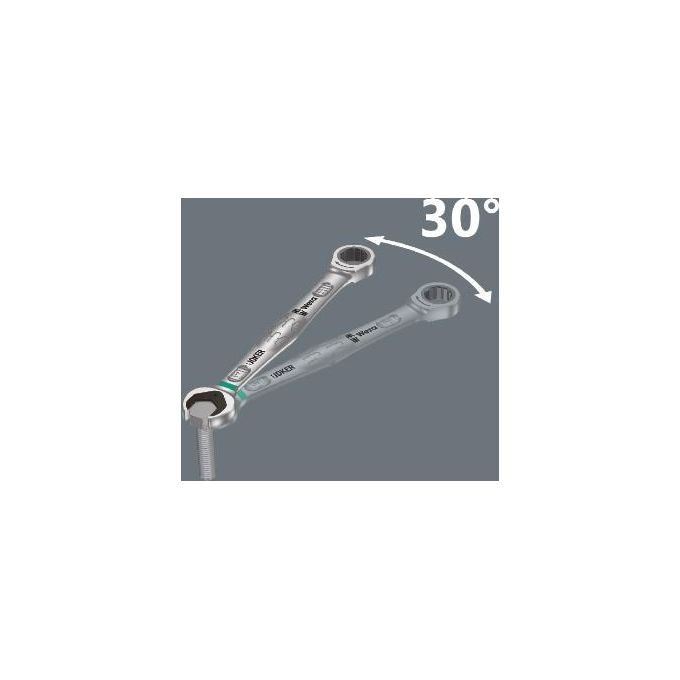 Wera Joker-Kit con Chiave Fissa ad Anello a Cricchetto 11 Pezzi