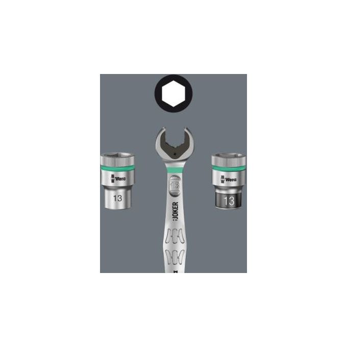 Wera Joker-Kit con Chiave Fissa ad Anello a Cricchetto 11 Pezzi