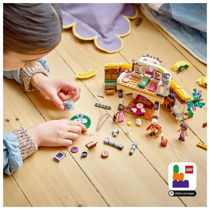 LEGO Disney Wish 43231 Il Cottage di Asha, Casa delle Bambole Giocattolo dal Film Wish, Idea Regalo per Bambine e Bambini
