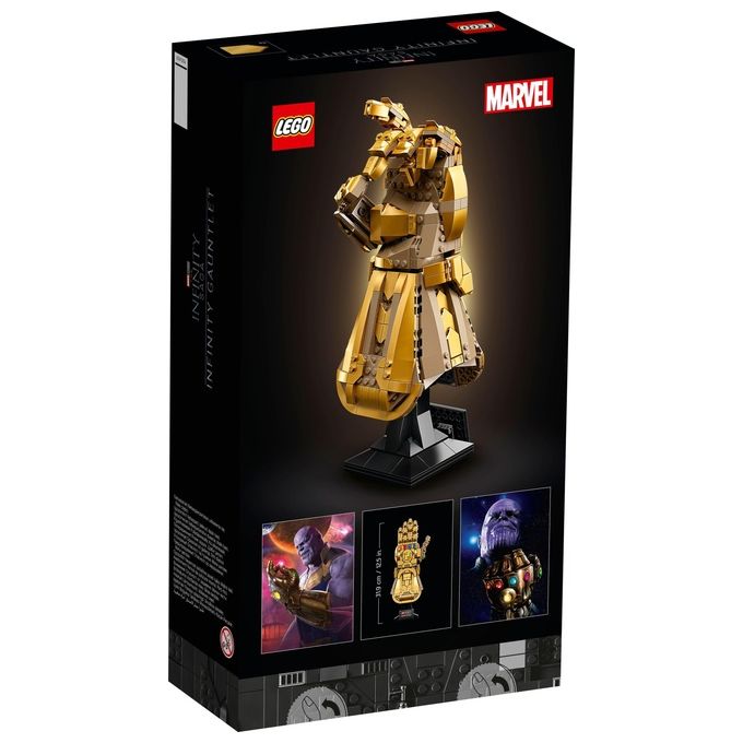 LEGO Super Heroes Marvel 76191 Guanto dell'Infinito di Thanos, Modello da Costruzione Avengers da Collezione, Set per Adulti
