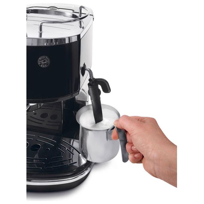De’Longhi, Macchina Espresso Manuale, Icona Classic, Nero, Acciaio Inox