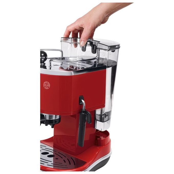 De longhi macchina espresso manuale icona classic eco311r rossa 15 bar 14 l 1100w