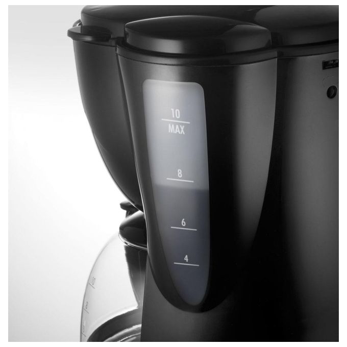 De longhi macchina caffe' filtro americano icm 2.1b 10 tazze 1,5 litri caraffa vetro nero