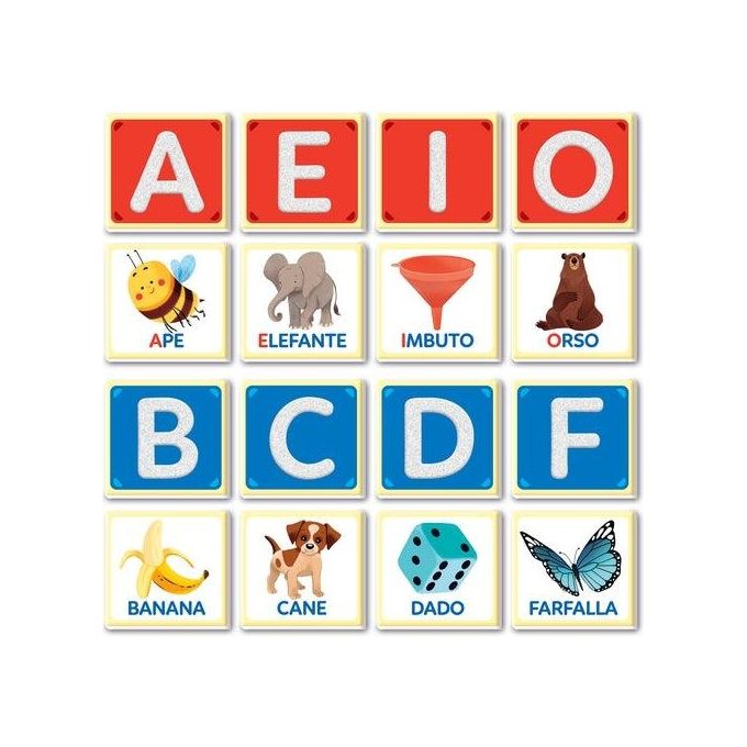 Clementoni Gioco Educativo Sapientino Baby Montessori Lettere Tattili