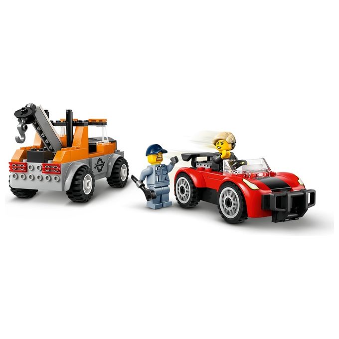 LEGO City Autogru' e Officina Auto Sportive Giocattolo Giochi Creativi da Meccanico per Bambini e Bambine da 4 Anni con Camion Carro Attrezzi e Macchina da Costruire Idea Regalo da Collezione 60435