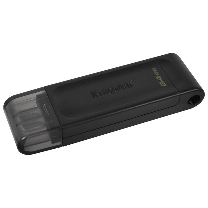 Kingston DataTraveler 70 Unita' Flash Usb 64Gb Usb TipoCc 3.2 Gen 1 Nero