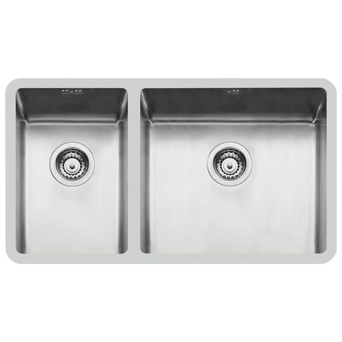 Foster 2205 850 KE R15 Lavello Acciaio Inox Spazzolato da incasso Sottotop 1 Vasca e 1-2 80,5x45cm