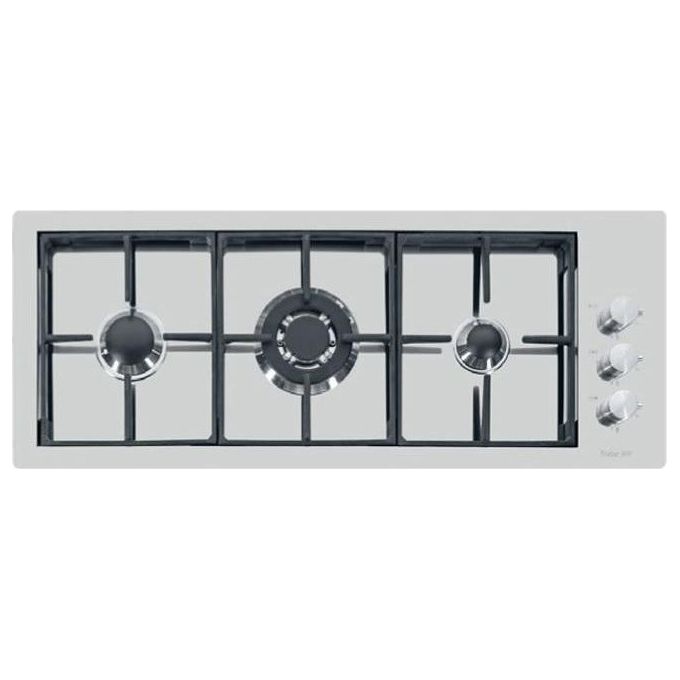 Foster 7286 032 Linea S4000 line Piano Cottura a Gas 3 Zone Griglie in ghisa 92 cm Acciaio Inox Spazzolato