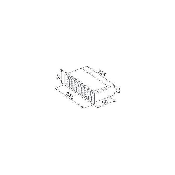 Franke Griglia Rettangolare Esterna 112.0040.375