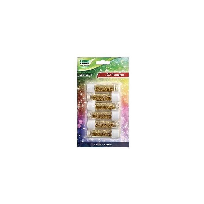 Lebez Confezione 6 Porporina 3 Grammi Blister Oro