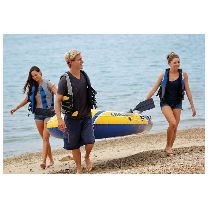 Intex 68370 Canotto Unisex Adulto Giallo-Blu 295 x 137 x 43 cm