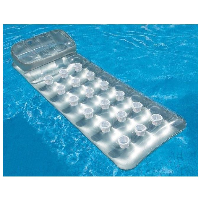 Intex 58894 Materassino Abbronzante con Buchi e Portabicchiere