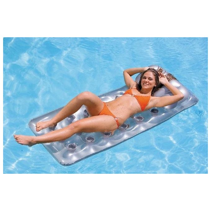 Intex 58894 Materassino Abbronzante con Buchi e Portabicchiere