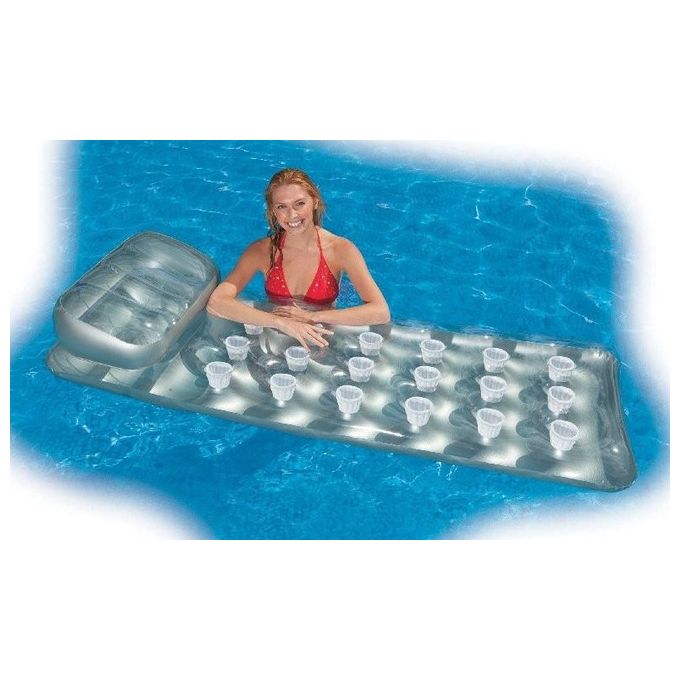 Intex 58894 Materassino Abbronzante con Buchi e Portabicchiere
