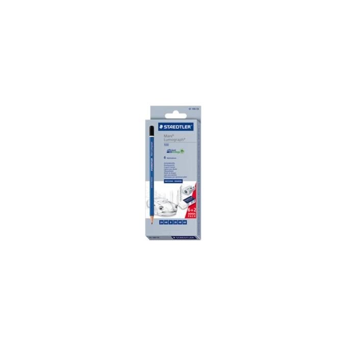 Staedtler set Disegno mars Lumograph 8 pz