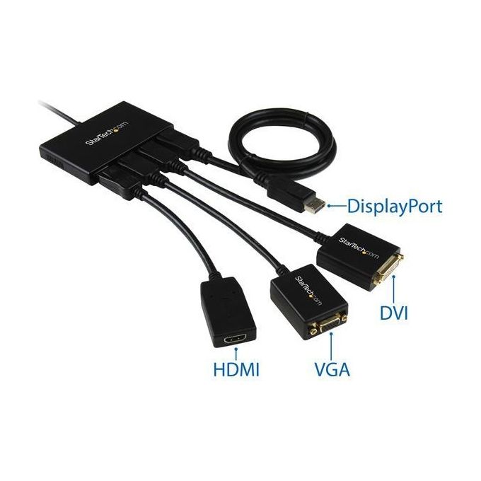 Startech adattatore splitter mst hub - displayport a 4 porte displayport
