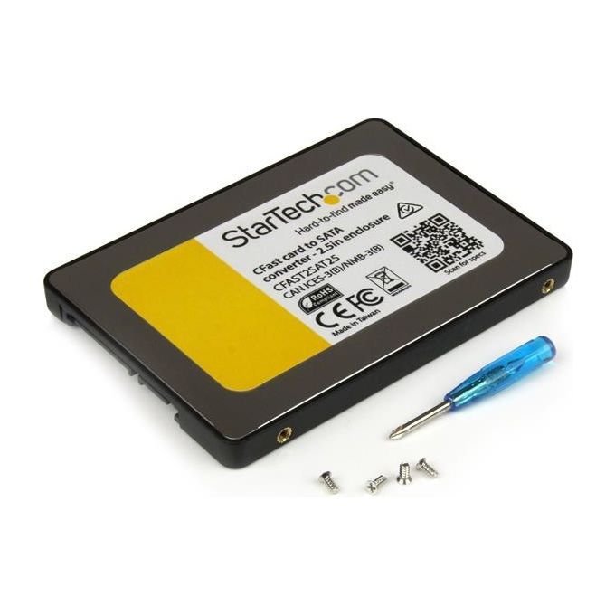 Startech Adattatore Scheda CFast a Sata con Alloggio da 2,5''