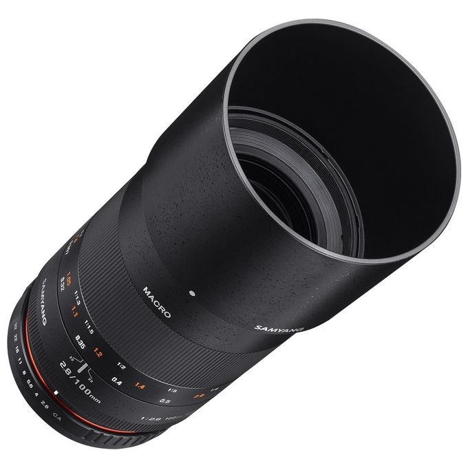 Samyang 100mm F2.8 ED UMC Macro SLR Teleobiettivo Macro Nero