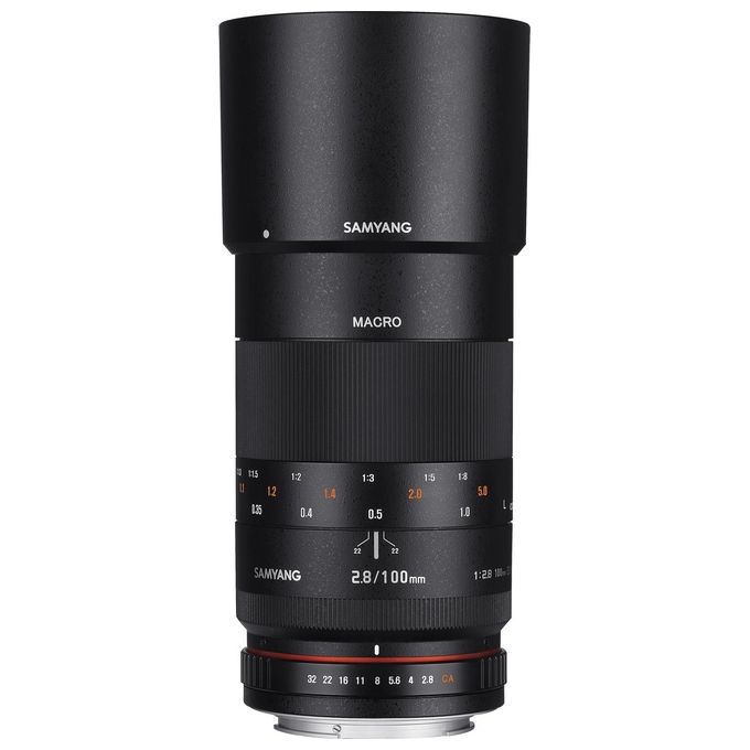 Samyang 100mm F2.8 ED UMC Macro SLR Teleobiettivo Macro Nero