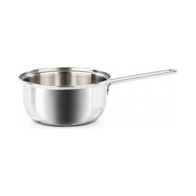 Barazzoni 266110014 Bonita Casseruola 1 Manico Acciaio Inox 18-10 Triplo Fondo 14 cm 0,9 L Induzione PFAS Free Made in Italy