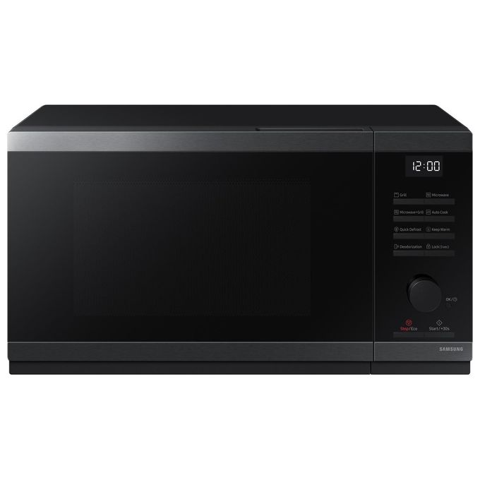 Samsung MG23DG4524AGE1 – Forno a microonde con grill, 23 L, 800 W (microonde) + 1150 W (grill), Classe A, Funzioni: microonde, grill, cottura combinata, 15 programmi automatici (tra cui Auto Cook, Quick Defrost, Home Dessert, Keep Warm, Eco Mode), display