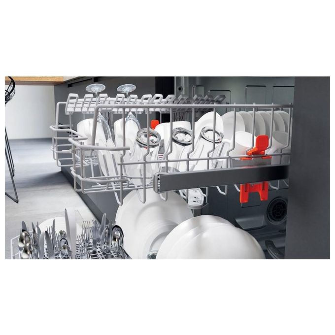 Hotpoint HB 4010 B Lavastoviglie da incasso a Scomparsa Parziale 13 Coperti Classe energetica F 5 programmi Cesti Flexiload 60 cm
